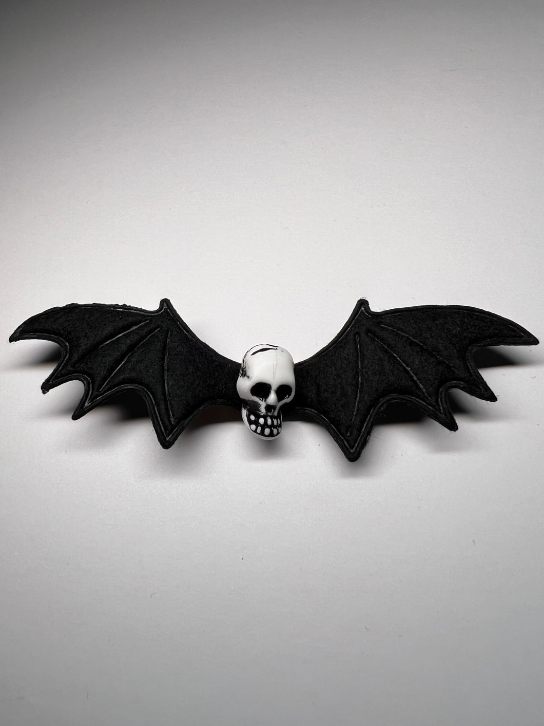 Bat Skull Hair Clip