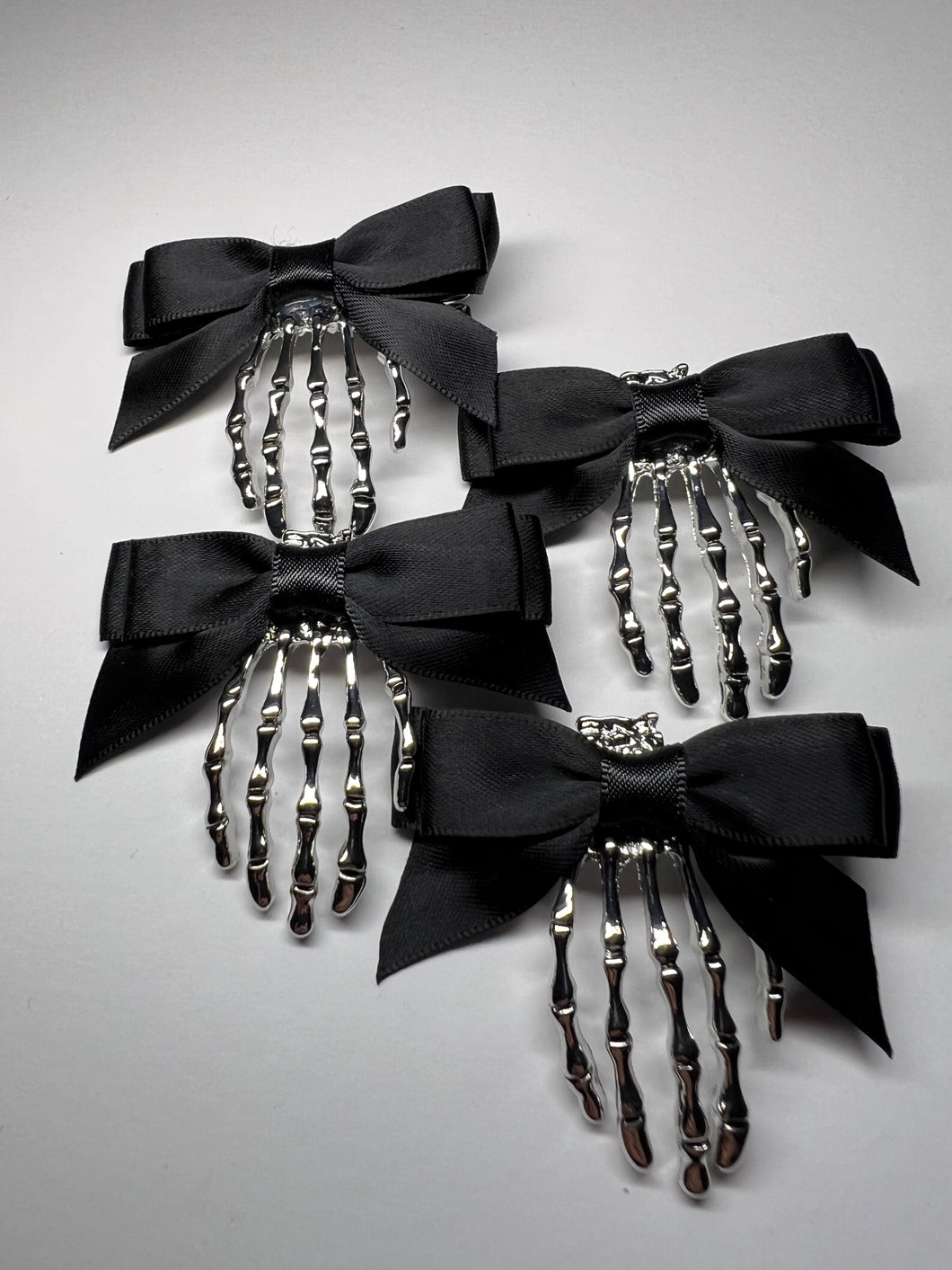 Skeleton Bowknot Hair Clip